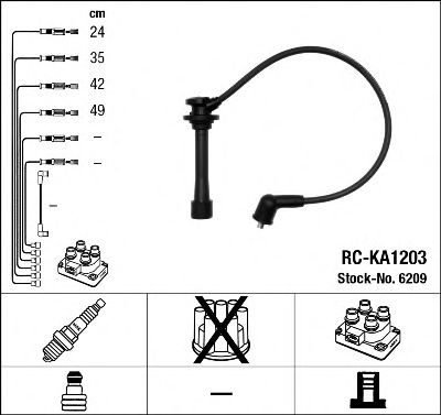 6209 / RC-KA1203    KIA RIO/SHUMA 1.5 16V 00-05 6209