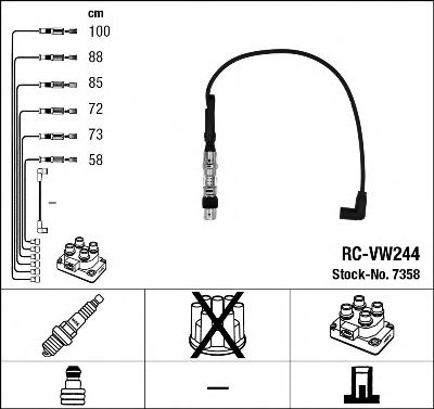 RC-VW244 (7358) VW GOLF IV 2.8I 99- -  7358