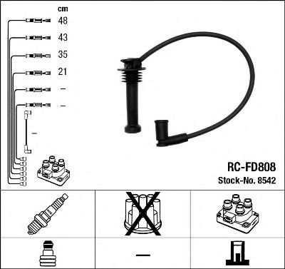 8542 / RC-FD808    FORD FOCUS 1,6-2,0 98>/MONDEO 1,6-2,0 96-00 8542