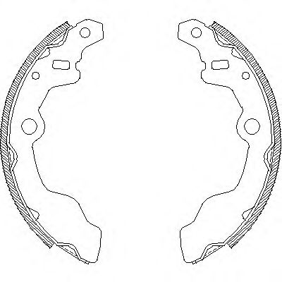 КОЛОДКИ БАРАБАННЫЕ SUBARU JUSTY ALL [95 416400