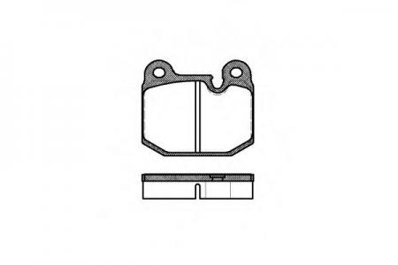 КОМПЛЕКТ ТОРМОЗНЫХ КОЛОДОК ДИСКОВЫЙ ТОРМОЗ 001410