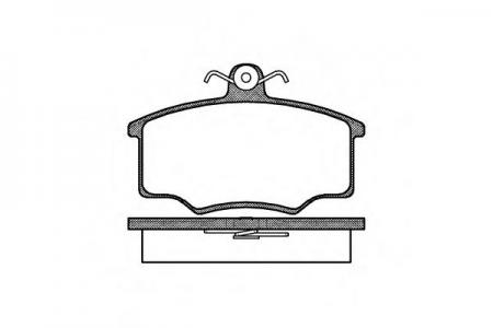 КОМПЛЕКТ ТОРМОЗНЫХ КОЛОДОК ДИСКОВЫЙ ТОРМОЗ 004600