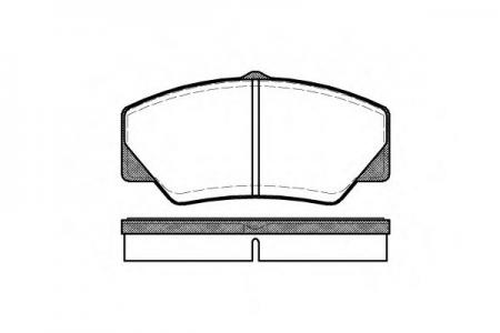 КОМПЛЕКТ ТОРМОЗНЫХ КОЛОДОК ДИСКОВЫЙ ТОРМОЗ 020600