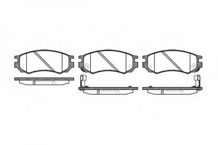 КОМПЛЕКТ ТОРМОЗНЫХ КОЛОДОК ДИСКОВЫЙ ТОРМОЗ 039502