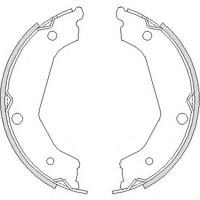 КОМПЛЕКТ ТОРМОЗНЫХ КОЛОДОК СТОЯНОЧНАЯ ТОРМОЗНАЯ СИСТЕМА 4732.00