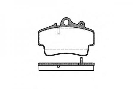 КОЛОДКА ТОРМОЗНАЯ К-Т, ДИСКОВЫЙ ТОРМОЗ PORSCHE BOXSTER (986) 0653.00