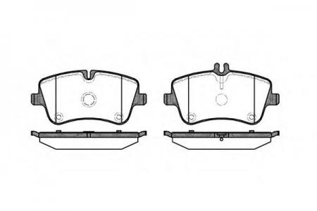 КОЛОДКИ ТОРМОЗНЫЕ ДИСКОВЫЕ /КОМПЛЕКТ 4 ШТ/ MB W203 076800