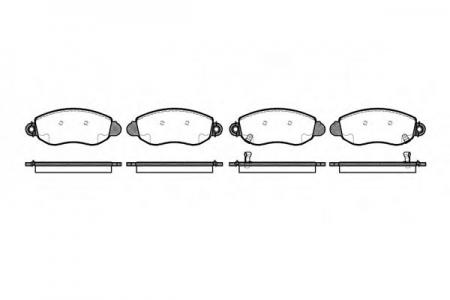 КОЛОДКИ ТОРМОЗНЫЕ ДИСКОВЫЕ /КОМПЛЕКТ 4 ШТ/ FORD TR 077202