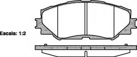 КОЛОДКИ ТОРМОЗНЫЕ ДИСКОВЫЕ /КОМПЛЕКТ 4 ШТ/ TOYOTA 123200