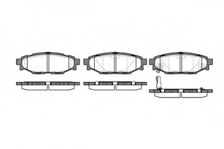 КОЛОДКИ ТОРМОЗНЫЕ ДИСКОВЫЕ /КОМПЛЕКТ 4 ШТ/ SUBARU 113601