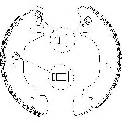 КОМПЛЕКТ ТОРМОЗНЫХ КОЛОДОК 4305.01