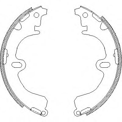 КОЛОДКИ БАРАБАННЫЕ TOYOTA CORONA 1.6 / 1.8 SW 88-92 438001