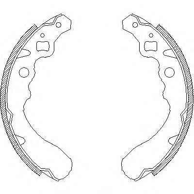 КОМПЛЕКТ ТОРМОЗНЫХ КОЛОДОК 4390.00