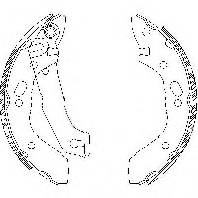 КОЛОДКИ ТОРМОЗНЫЕ БАРАБАННЫЕ /КОМПЛЕКТ 4 ШТ/ HYUND 4401.00