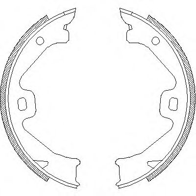 КОМПЛЕКТ ТОРМОЗНЫХ КОЛОДОК СТОЯНОЧНАЯ ТОРМОЗНАЯ СИСТЕМА 4704.00