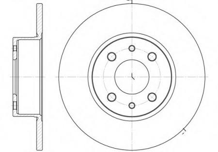 ДИСК ТОРМОЗНОЙ ALFA ROMEO, FIAT CROMA 2.0/3.0 84 6150.00