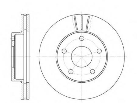 ДИСК ТОРМОЗНОЙ FORD SCORPIO 2.0-2.5TD 86-94 6214.10