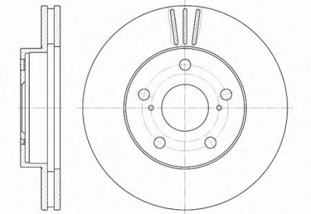 ДИСК ТОРМОЗНОЙ TOYOTA PREVIA 2.4 90-01 658010