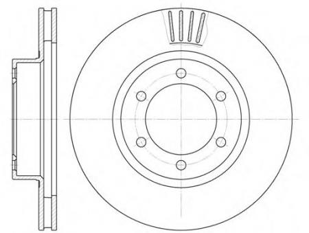 ДИСК ТОРМОЗНОЙ TOYOTA LAND CRUISER 4.0/3.0D-4D 03 670610