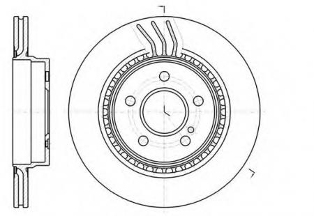ДИСК ТОРМОЗНОЙ MB W204/S204 C320CDI: C350 (07-) 61071.10