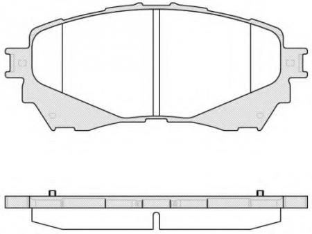 КОЛОДКИ ДИСКОВЫЕ ПЕРЕДНИЕ 153804