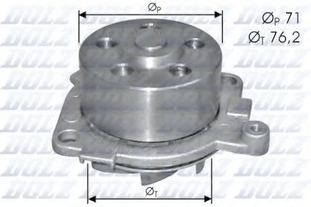 НАСОС ВОДЯНОЙ ALFA ROMEO 145/146/155/166 1.4/1.8/2.0 TWIN SPARK 16V 10/96-, FIAT BRAVA/BRAVO 1.8 16V 95-, LANCIA DEDRA FL.94 1.8 16V 95- S210