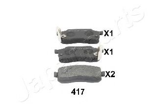 КОЛОДКИ ТОРМОЗНЫЕ PA-417AF