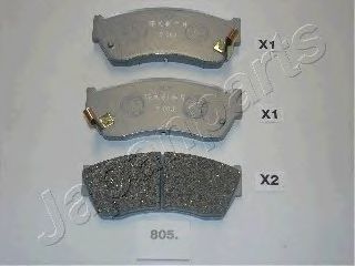 КОМПЛЕКТ ТОРМОЗНХ КОЛОДОК, Д PA-805AF