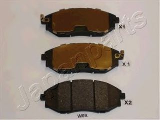 КОЛОДКИ ТОРМОЗНЫЕ ДИСКОВЫЕ ПЕРЕДН DAEWOO EVANDA 2. PA-W09AF