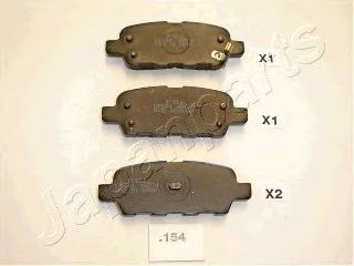 КОЛОДКИ ТОРМОЗНЫЕ ДИСКОВЫЕ ЗАДН NISSAN X-TRAIL 2.0 pp154af