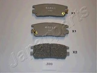 HOCHLEISTUNGS-BREMSBELAGSATZ PP-599P