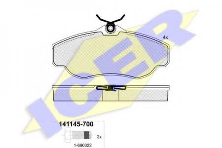 141145-700 (23452) RANGE ROVER 94- F 141145700