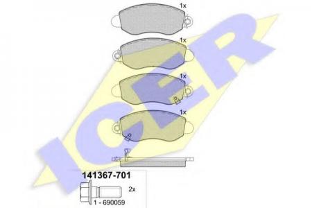 141367-701 (23577) FORD TRANSIT 00- F RWD 141367701