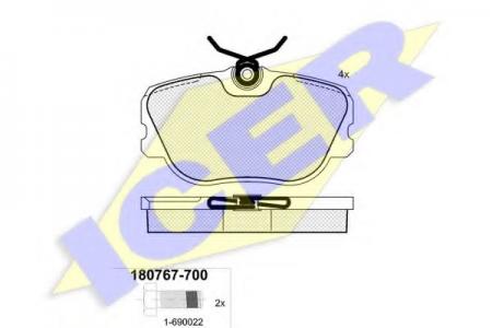 ТОРМОЗНЫЕ КОЛОДКИ 180767