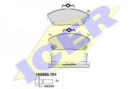 180860-701 (21515) HONDA CIVIC 94- F 180860701