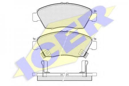  HON CIVIC 1.4/1.6 & VT-I & VTEC 91-01/CRX 1.6 92-98  180959