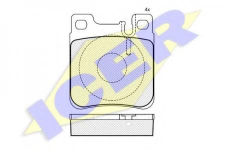 180976 (21305) MB W124/140/210 R 180976