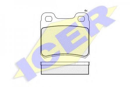 КОЛОДКИ SAAB 900 2.0-2.5 93-98 ЗАД 181023