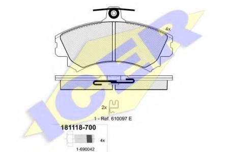 181118-700 (21920) VOLVO S/V40 96- F 181118700