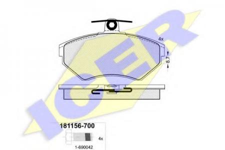 -  VW GOLF3/POLO/VENTO 1.4I-1.9D-TDI 95-/SEAT TOLEDO/CORDOBA/IBIZA  181156700