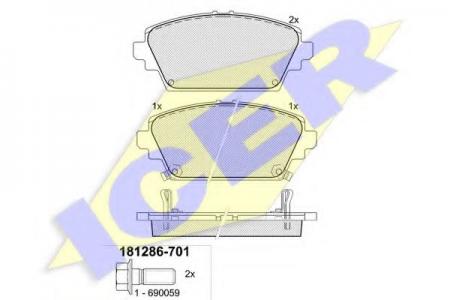 181286-701 (23094) HONDA ACCORD 98- F 181286701