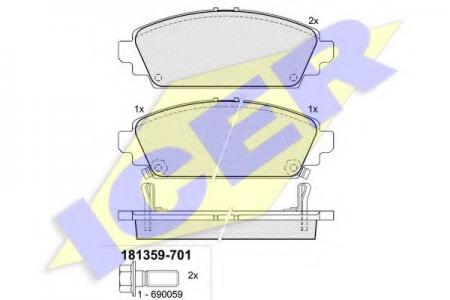 181359-701 (23096) HONDA ACCORD 1.6 98-02 F 181359701