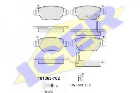 181363-702 (23258) OPEL ASTRAG/ZAFIRA 98- R 181363702