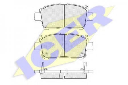 181386 (23510) TOYOTA YARIS 99- F 181386