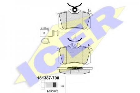 181387-700 (23516) FORD/SEAT/SKODA/VW 98- R 181387700