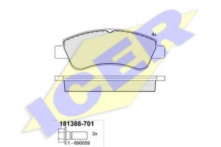 181388-701 (23599) PEUGEOT 206/307 00- F 181388701