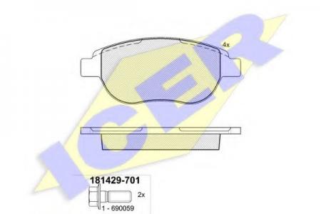 181429-701 (23600) PEUGEOT 307 00- F 181429701