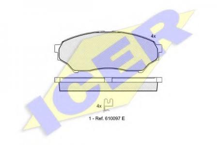 181443 (23487) MITSUBISHI PAJERO PININ 99- F 181443