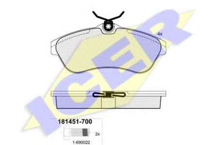 181451-700 (23409) CITROEN C2/C3 02- F 181451700
