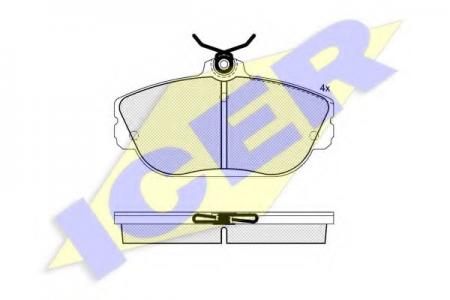 КОЛОДКИ ДИСКОВЫЕ ICER 181506